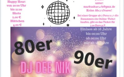 80’s – 2000’s Party