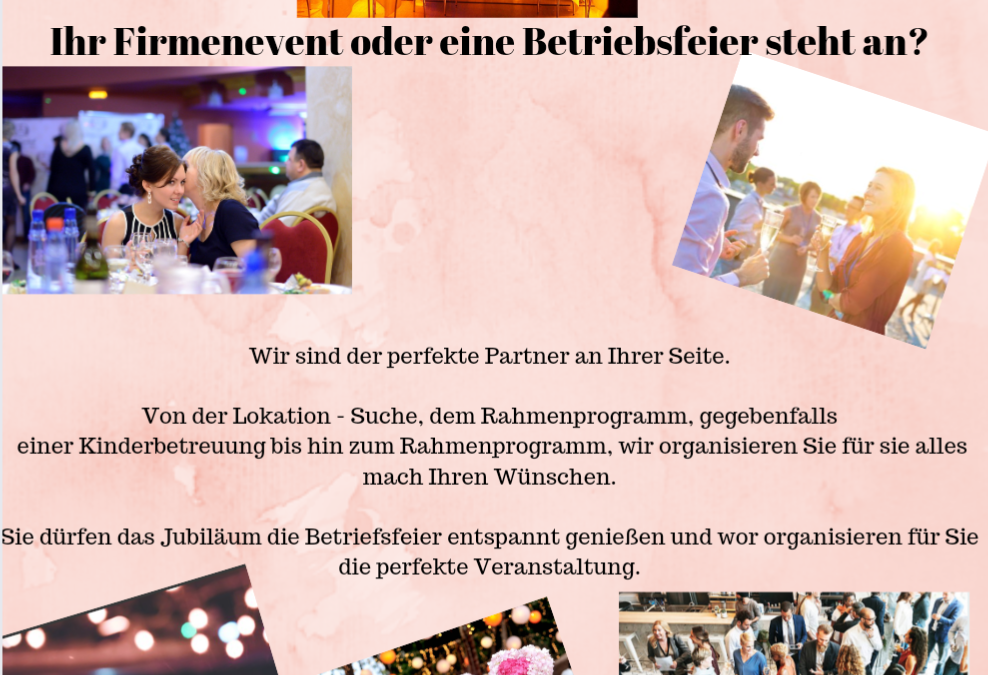 Wir organisieren Ihre Firmenveranstaltung